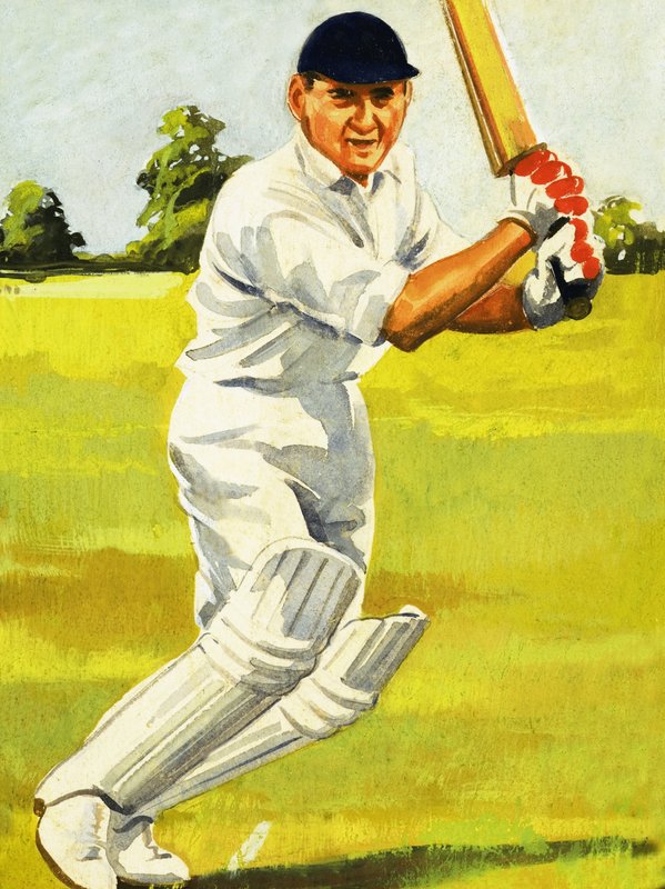 Cricketspiller af English School