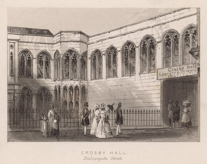 Crosby Hall, Bishopsgate Street, London af English School