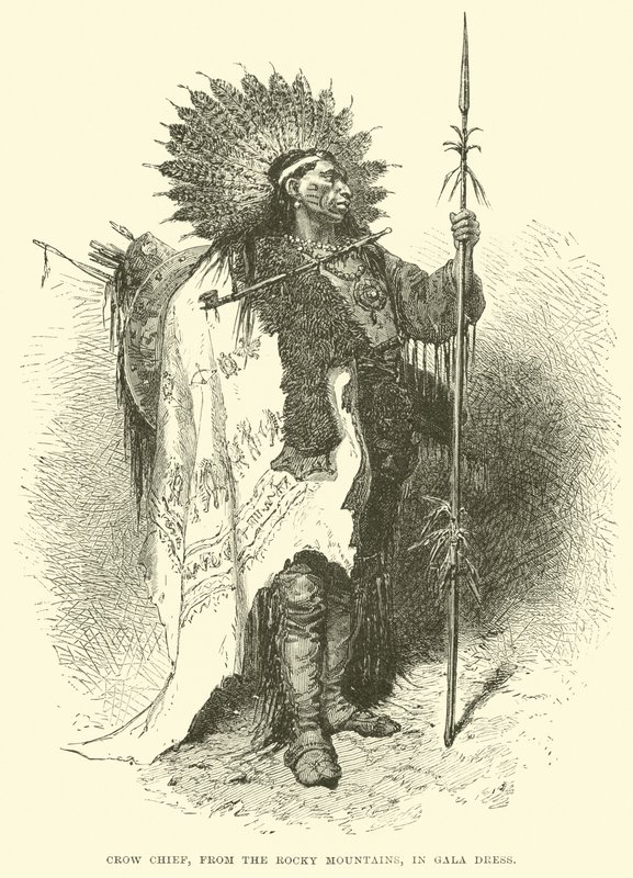 Crow Chief, fra Rocky Mountains, i gallakjole af English School