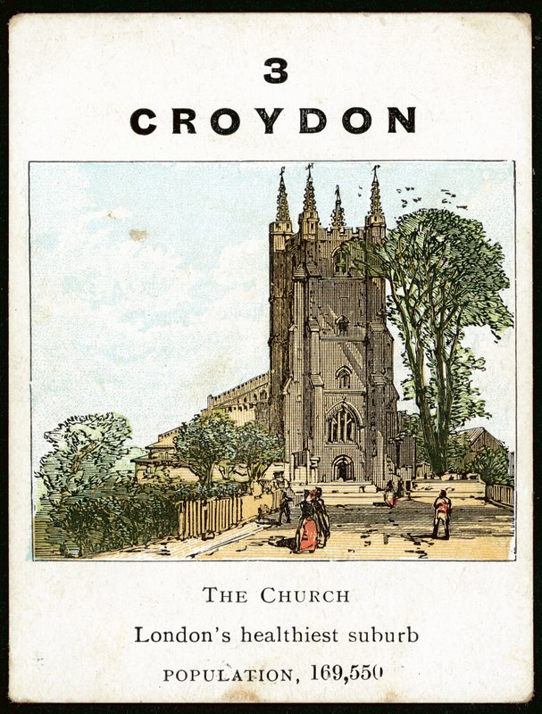Croydon (farve litho) af English School