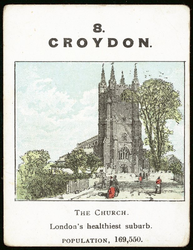Croydon (farve litho) af English School