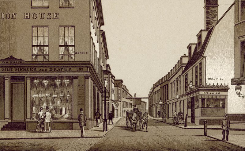 Croydon: High Street (litho) af English School