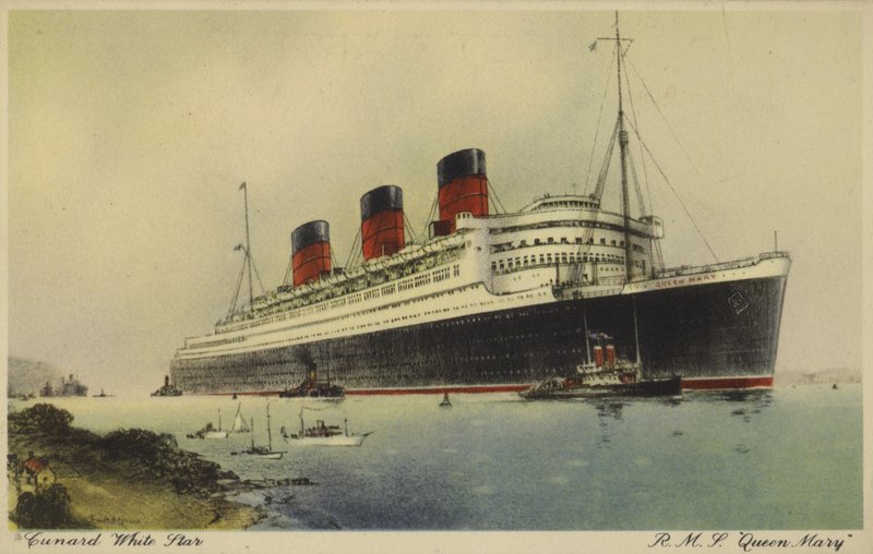 Cunard White Star Line liner RMS Queen Mary af English School