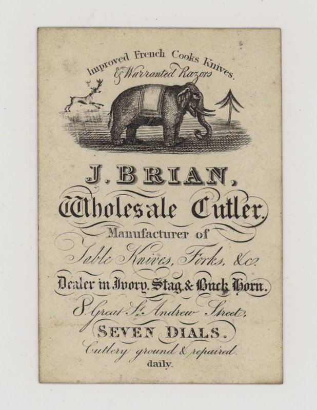 Cutler, J Brian, byttekort af English School