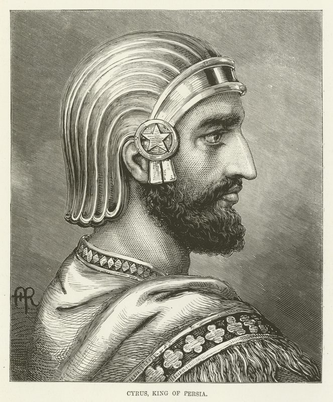 Kyros, konge af Persien af English School
