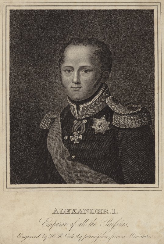 Czar Alexander I af Rusland af English School