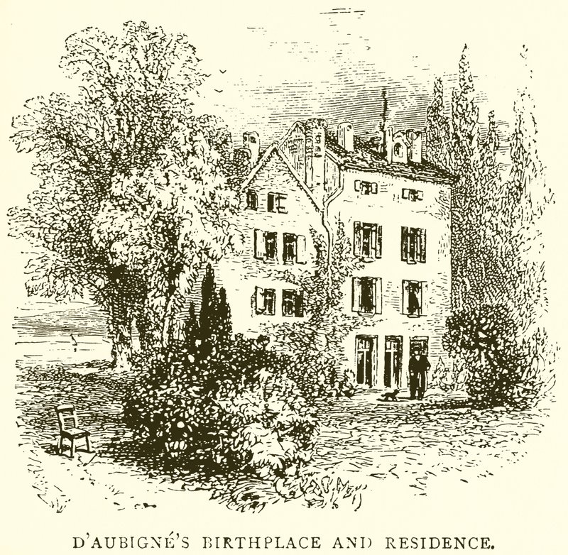 DAubignes fødested og bopæl af English School