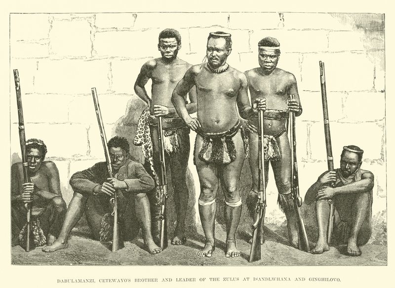 Dabulamanzi, Cetewayos bror og leder af zuluerne ved Isandlwhana og Ginghilovo af English School