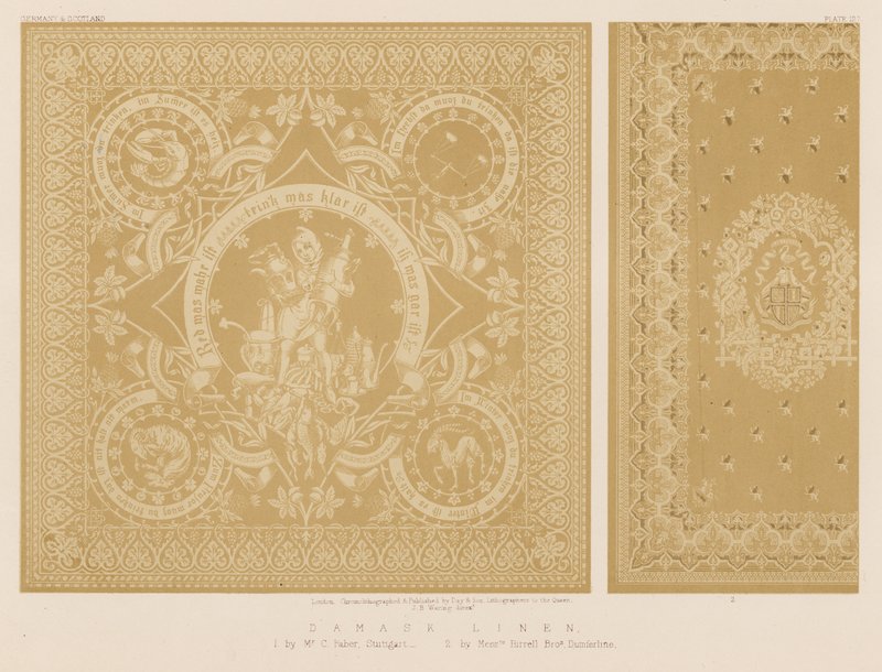 Damask linned af English School