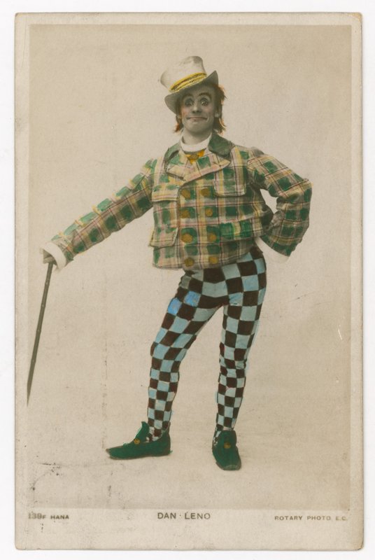 Dan Leno, gøglernes konge, vist her som Idle Jack i Dick Whittington af English School