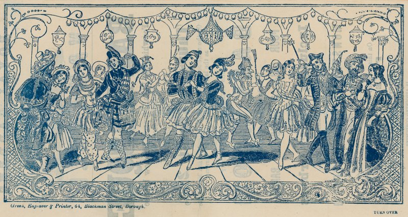 Dans i Vauxhall Gardens, London af English School