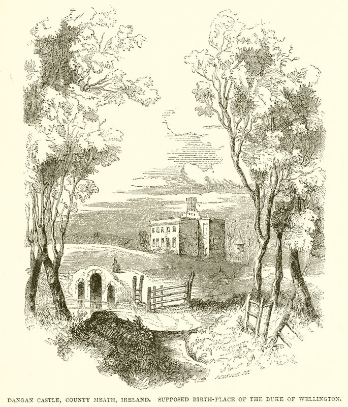 Dangan Castle, County Meath, Irland. Formodet fødested for hertugen af Wellington af English School