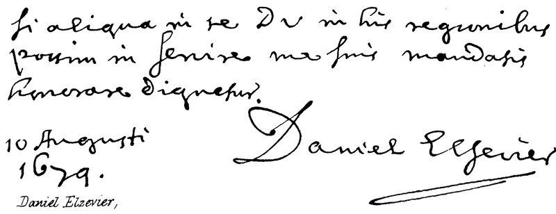 Daniel Elzevier af English School