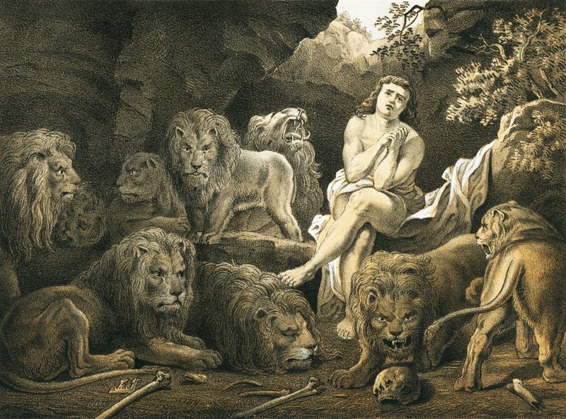 Daniel i løvens hule af English School
