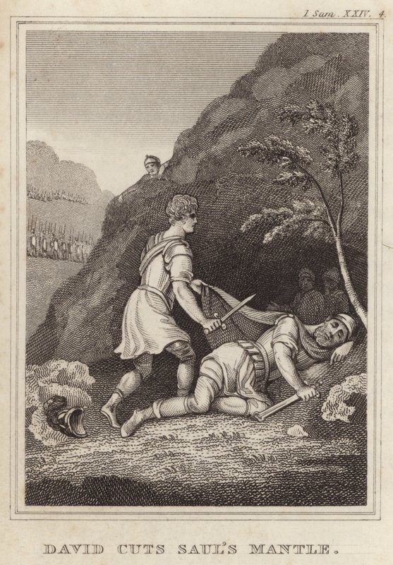 David skærer Sauls Mantle af English School