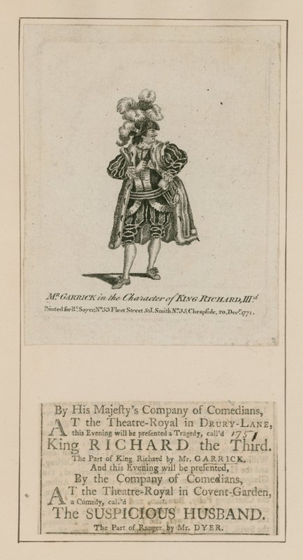 David Garrick i rollen som kong Richard III af English School