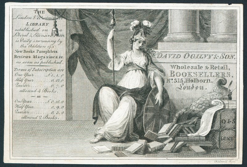 David Ogilvy & Sons, engros- og detailboghandlere, handelskort af English School
