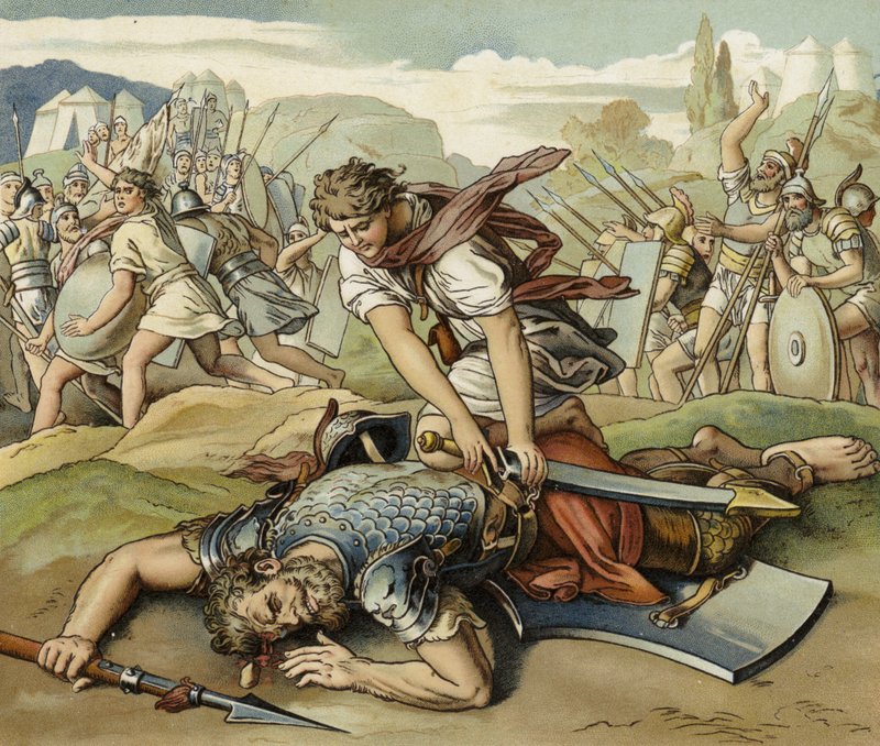 David og Goliat af English School