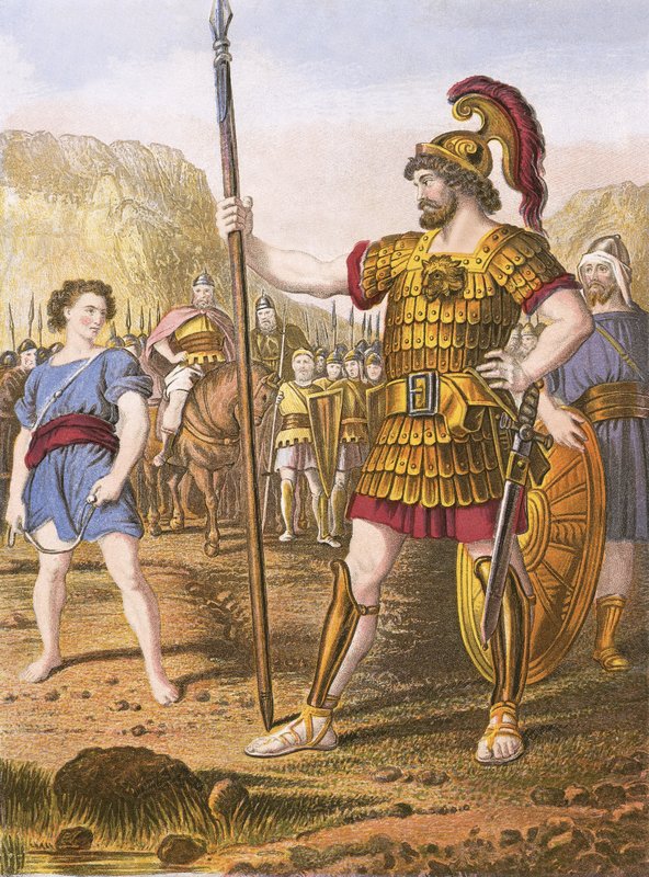 David og Goliat af English School