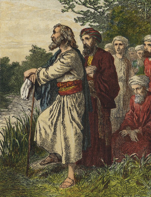 David og hans venner trækker sig tilbage fra Absalom af English School