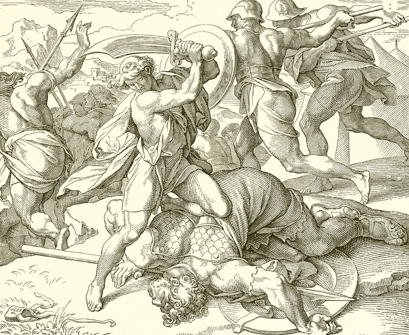 David dræber Goliat af Gat af English School