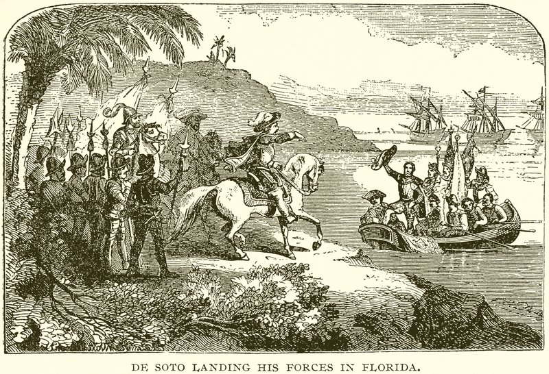 De Soto lander sine styrker i Florida af English School