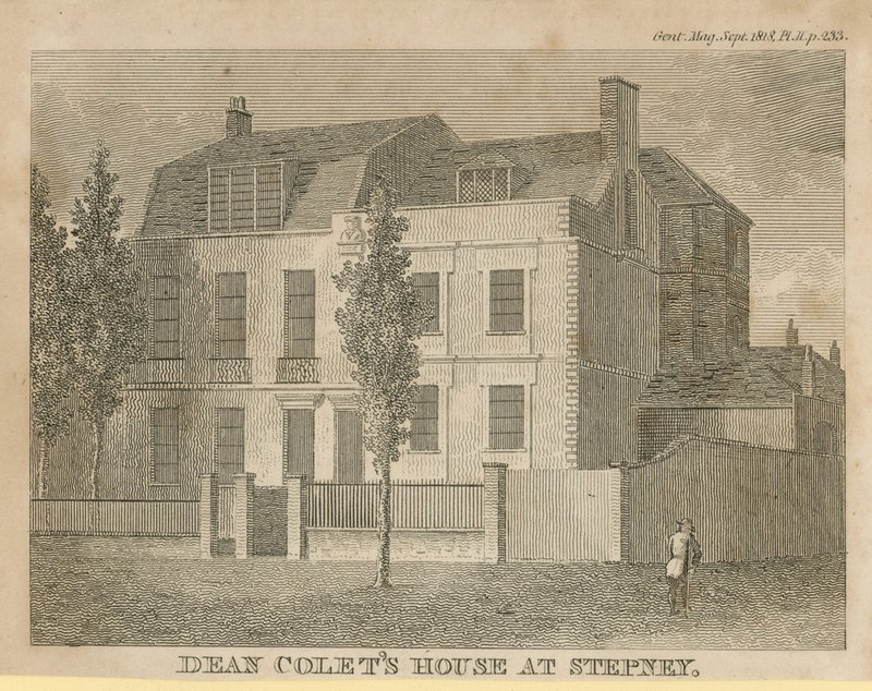 Dean Colets House i Stepney af English School
