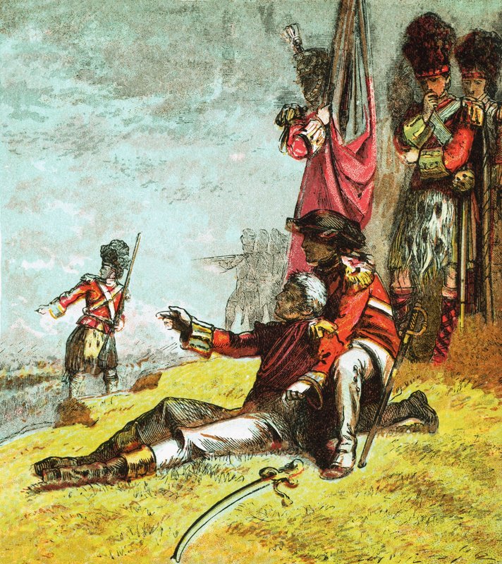 General Wolfes død af English School