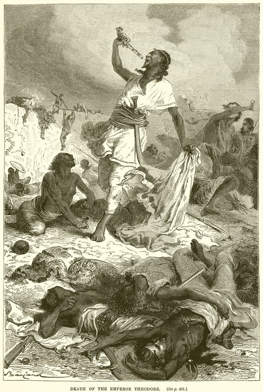 Kejser Theodors død af English School