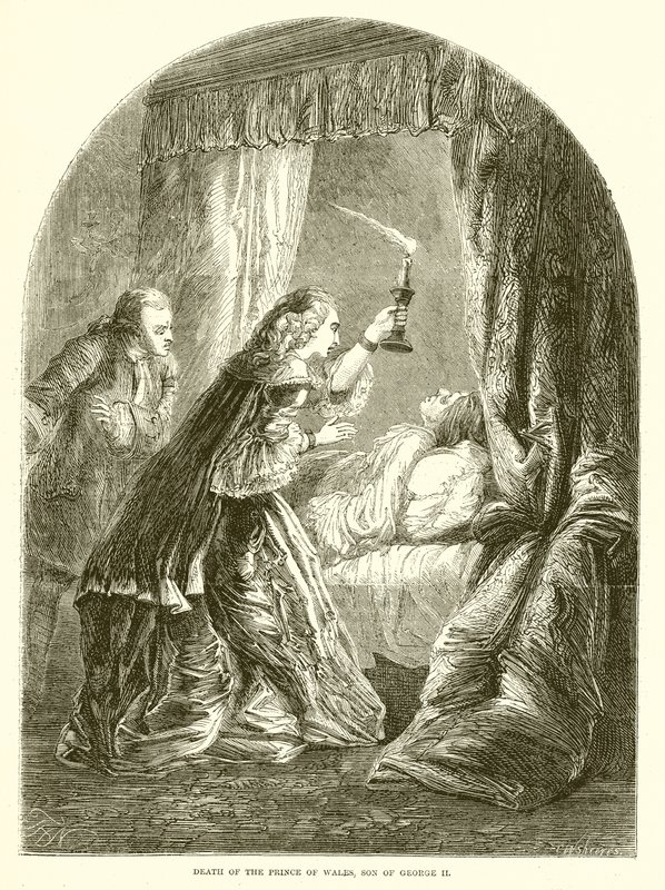 Prinsen af Wales, søn af George II, død af English School