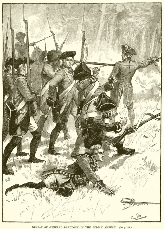 General Braddocks nederlag i det indiske baghold af English School