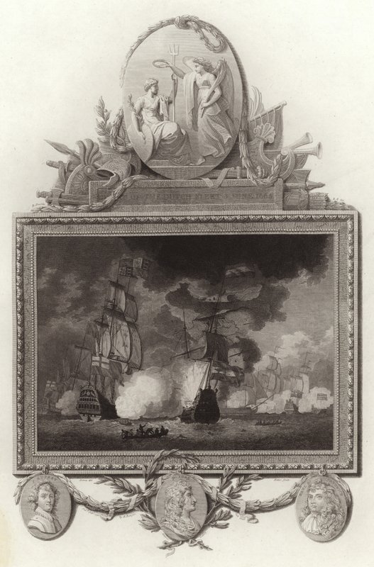 Nederlag for den hollandske flåde, 3. juni 1665 af English School