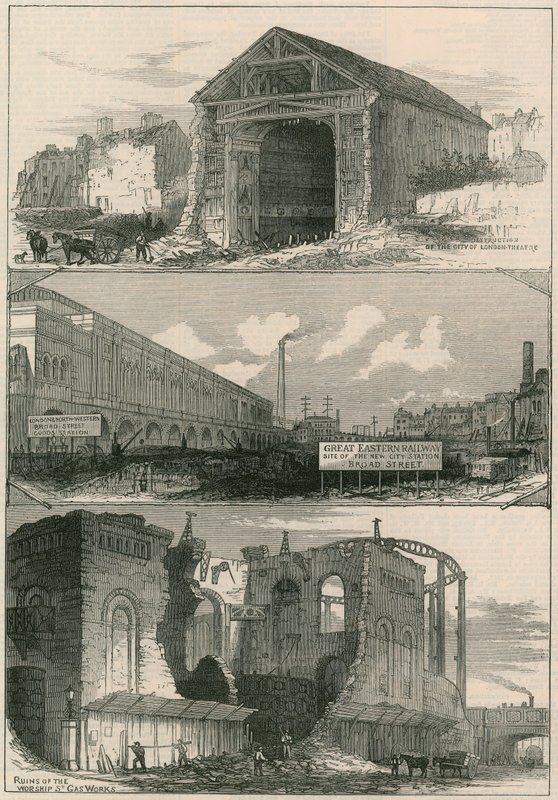 Nedrivning af Great Eastern Railway-udvidelserne til Broad Street af English School