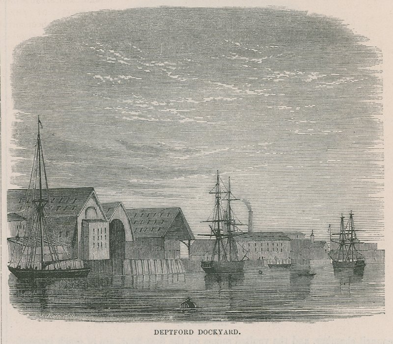 Deptford Dockyard af English School
