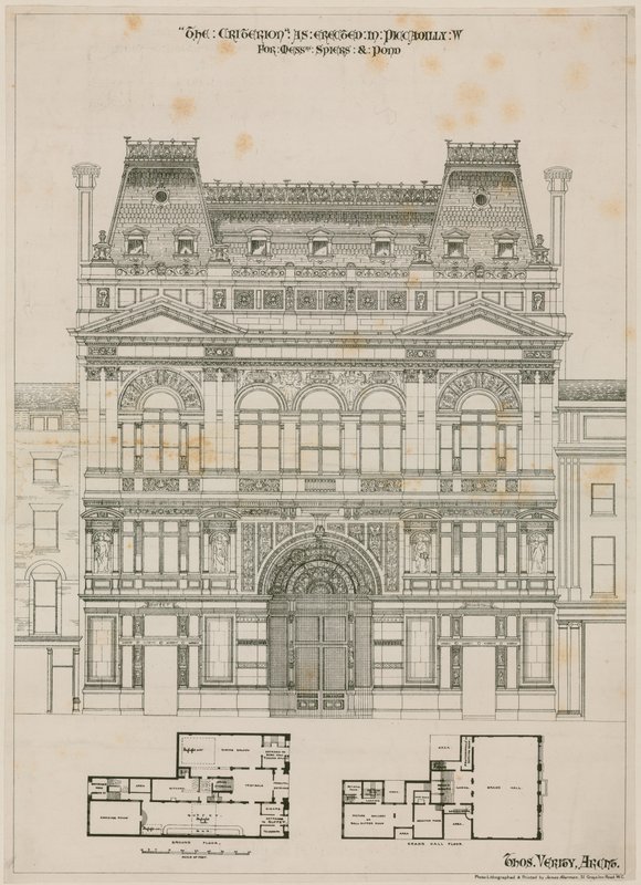 Design til The Criterion Theatre, London af English School