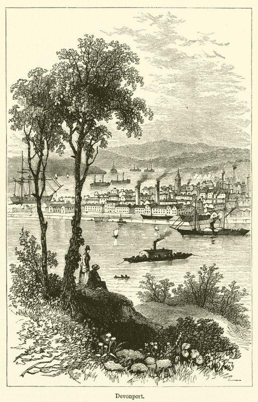 Devonport (gravering) af English School