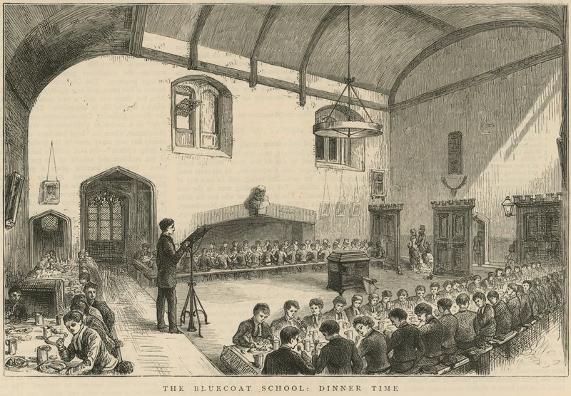 Middagstider på The Bluecoat School af English School