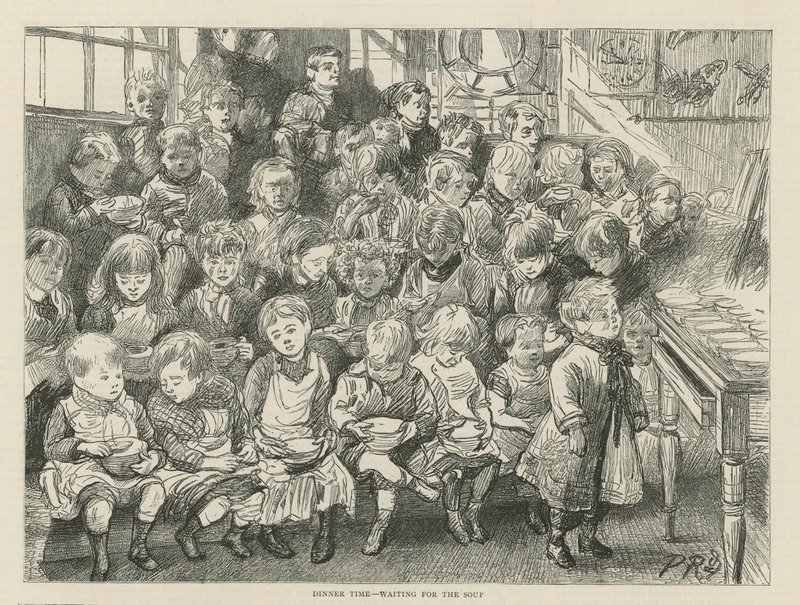 Middagstid - venter på suppen af English School