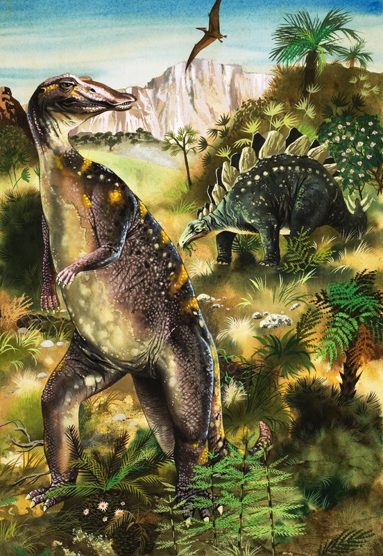 Dinosaurer, illustration fra 