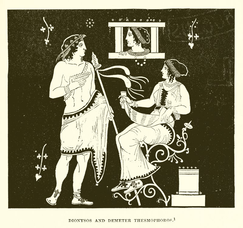Dionysos og Demeter Thesmophoros af English School