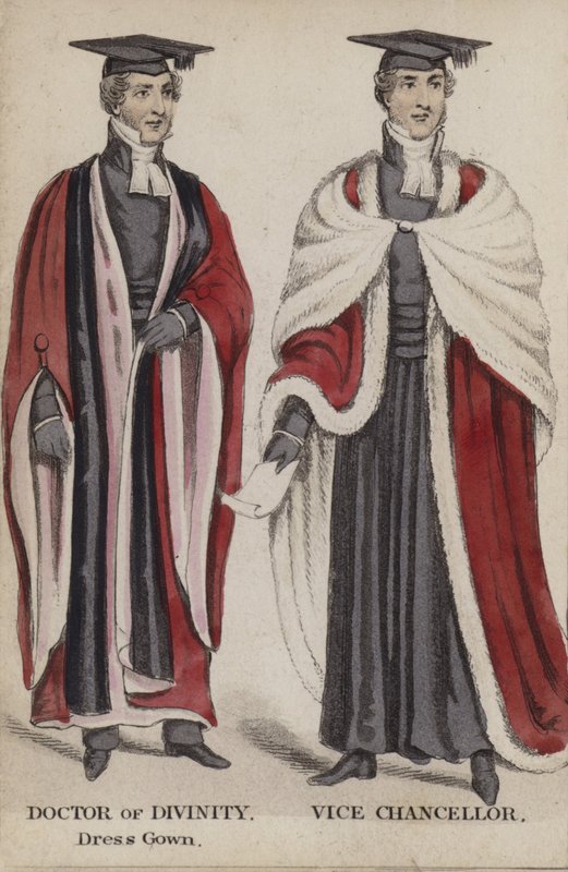 Doctor of Divinity, Morgenkjole, Vicekansler af English School