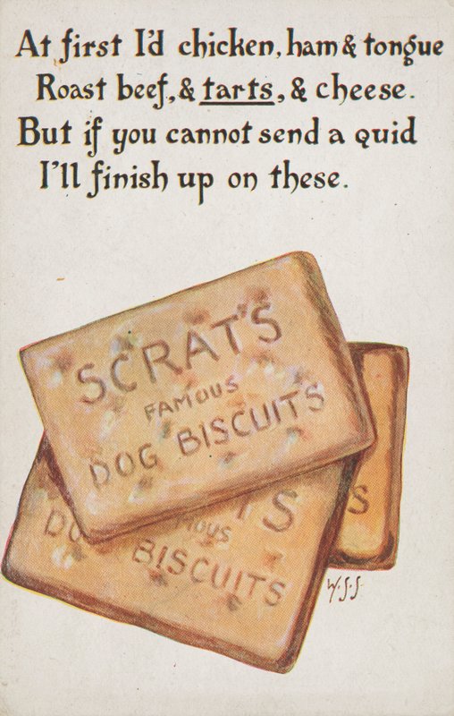 Hundekiks (farve litho) af English School