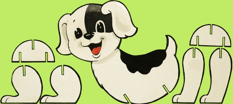 Hund udskåret af English School