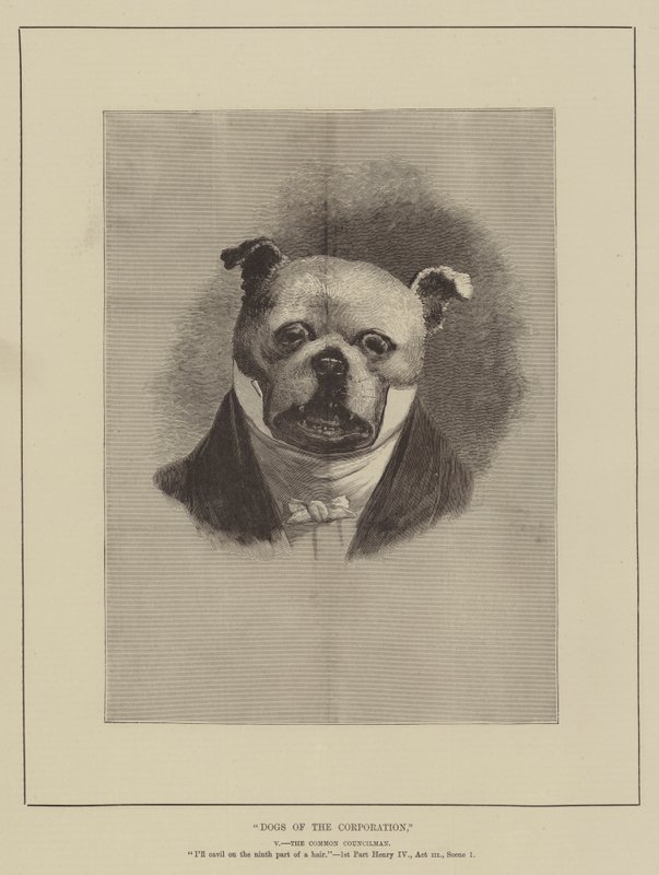 Dogs of the Corporation (gravering) af English School