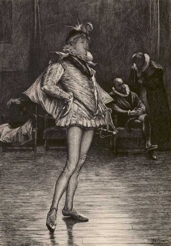 "Kender du denne vandflue Ætset af G W Rhead, efter J Pettie, RA (litho) af English School