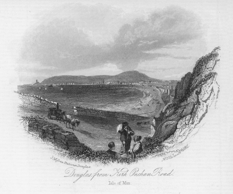 Douglas, fra Kirk Onchan Road, Isle of Man (gravering) af English School