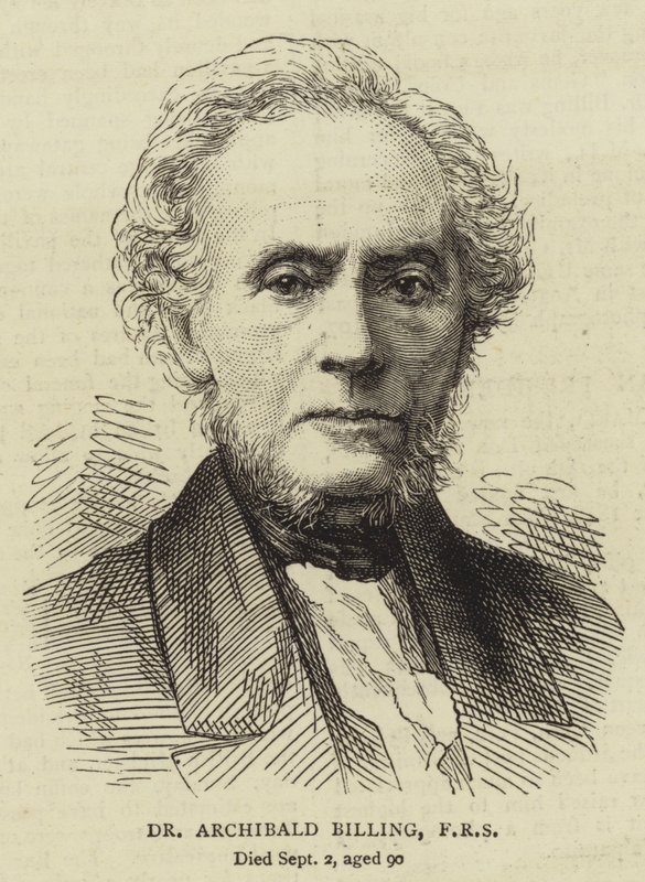 Dr Archibald Billing, FRS (gravering) af English School