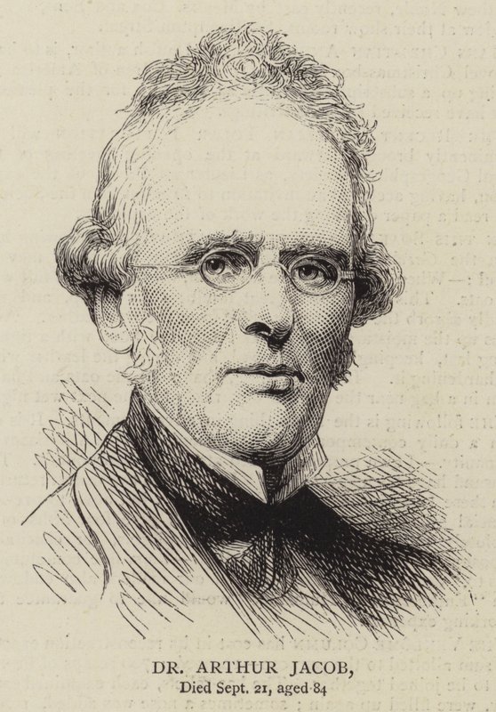 Dr. Arthur Jacob (gravering) af English School