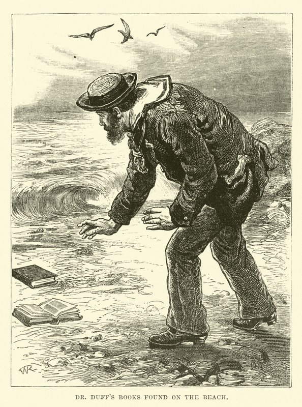 Dr. Duffs bøger fundet på stranden af English School