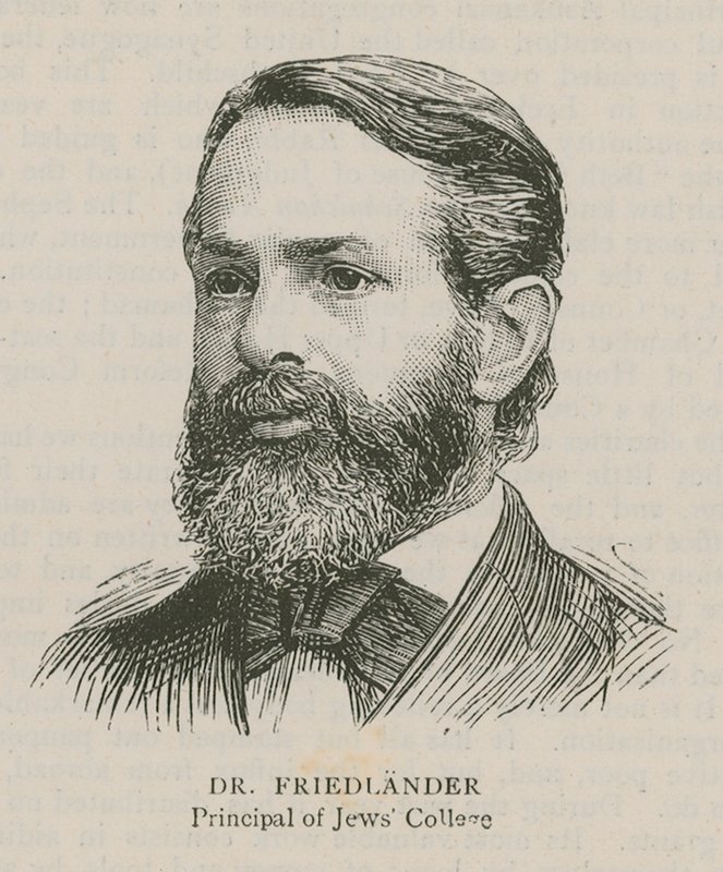 Dr. Friedlander, rektor ved Jews College af English School